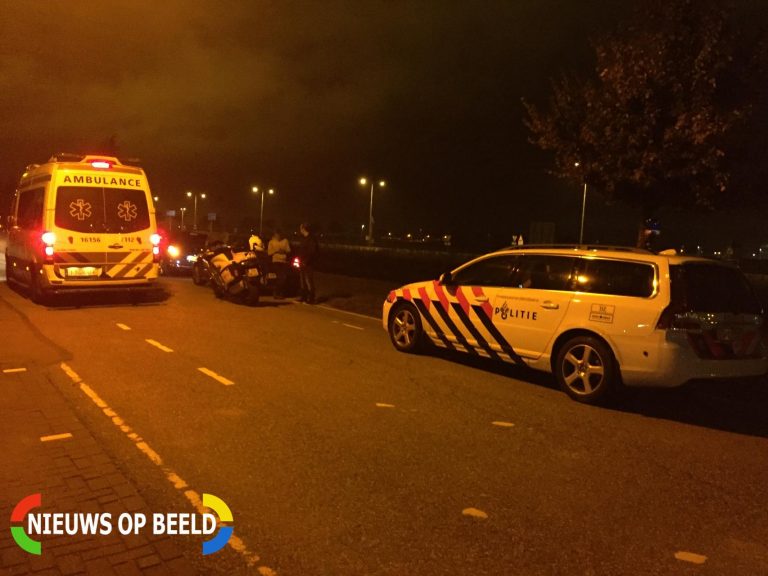Flinke aanrijding tussen twee voertuigen A12 Waddinxveen