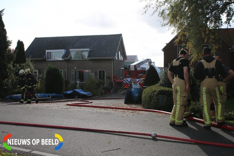 Schuur verwoest na brand Ruigkade Vrouwenakker