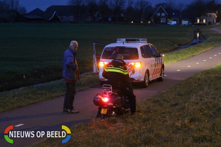 Scooterrijder ziet bocht over het hoofd en komt vervolgens ten val Leidseweg Oud Ade