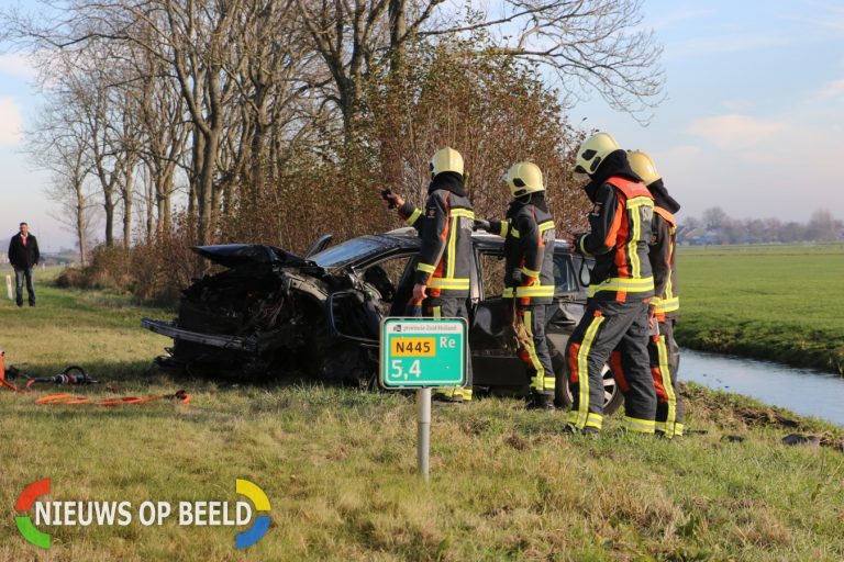Meerdere gewonden bij zwaar ongeval Provincialeweg N445 Rijpwetering