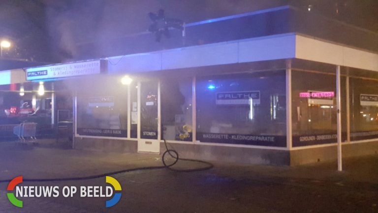Forse schade na brand in stomerij Samuel Esmeijerplein Rotterdam