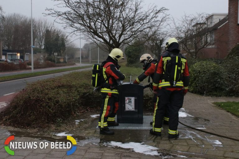 Brandweer rukt uit voor verschillende branden Veluwemeerlaan Leiden