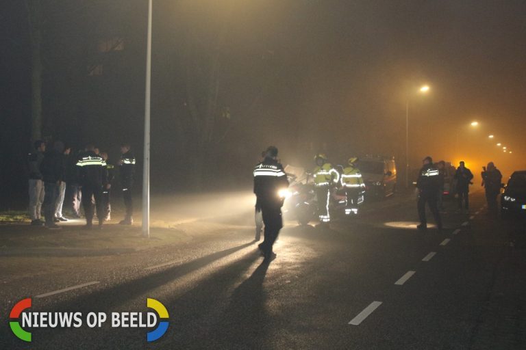 Politie vericht onderzoek na bekogeld te worden met zwaar vuurwerk Brandts Buyskade Leiden