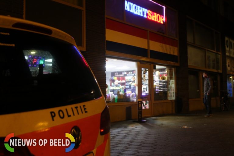 Man overvalt nachtwinkel Flemingstraat Leiden