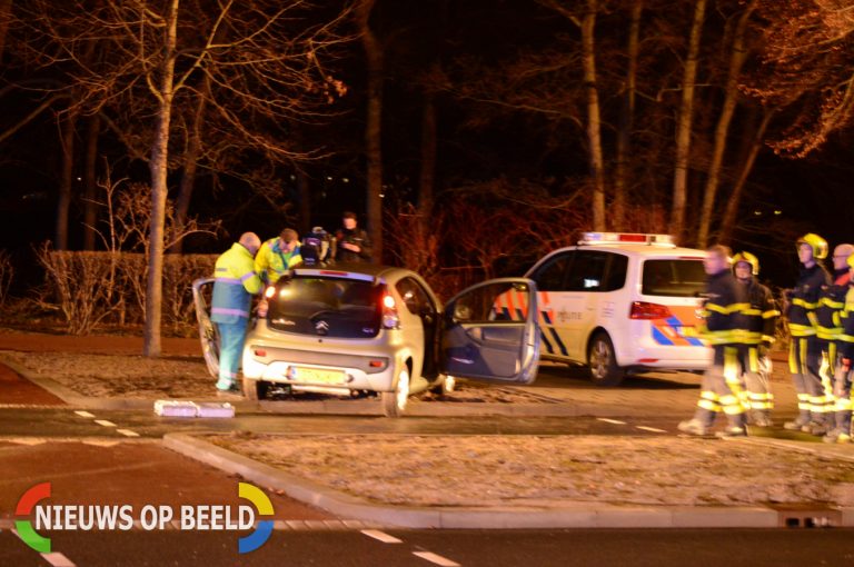 Flinke schade na aanrijding tussen twee auto’s Bezuidenhoutseweg Den Haag