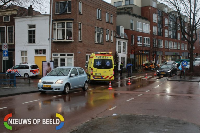 Fietser lichtgewond na botsing met voetganger Pelikaanstraat Leiden