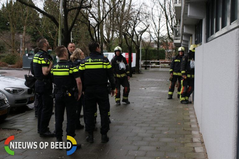 Flatbewoner maakt melding van vreemde lucht Zijldonk Leiden