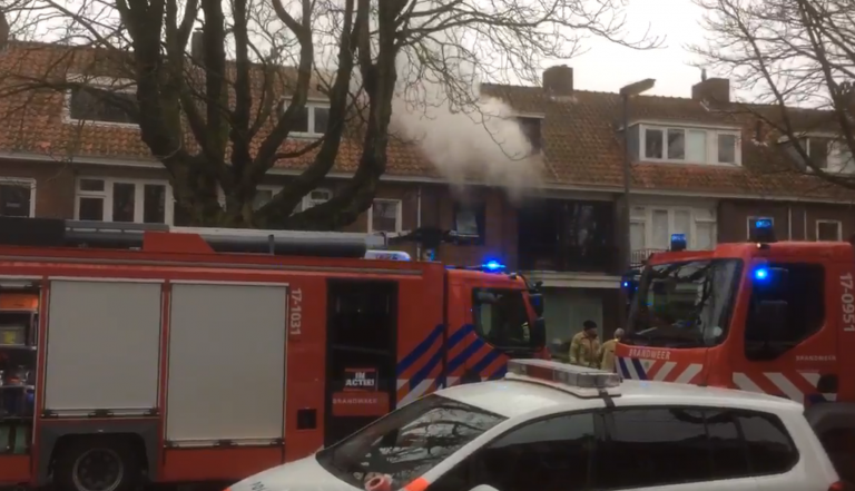 Felle brand in woning Burgemeester Le Fevre de Montignylaan Rotterdam