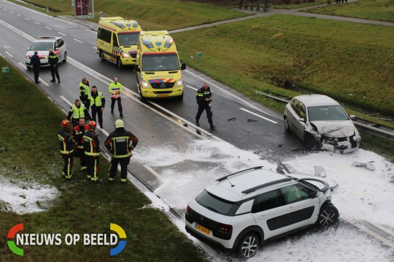 Jong meisje en bestuurder gewond bij frontale botsing Provincialeweg – N206 Valkenburg