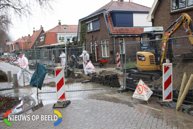 Gesprongen waterleiding door werkzaamheden Noorderstraat Krimpen aan den IJssel