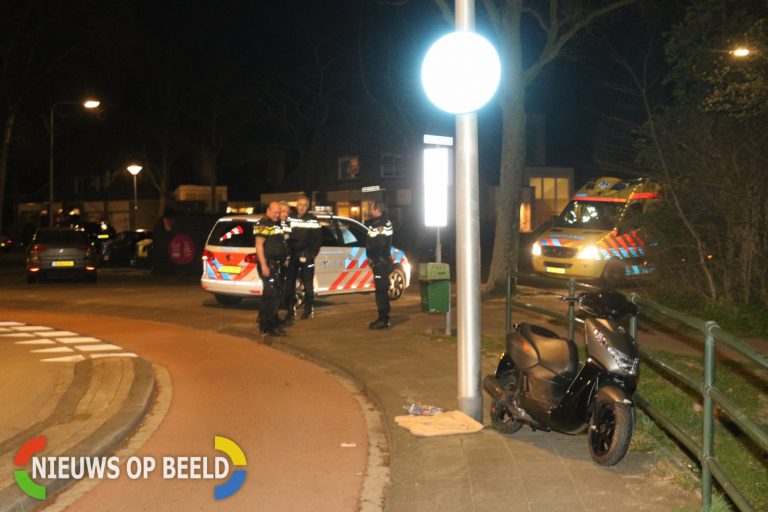 Scooter bestuurder gewond na eenzijdig ongeval Van Polanenpark Wassenaar