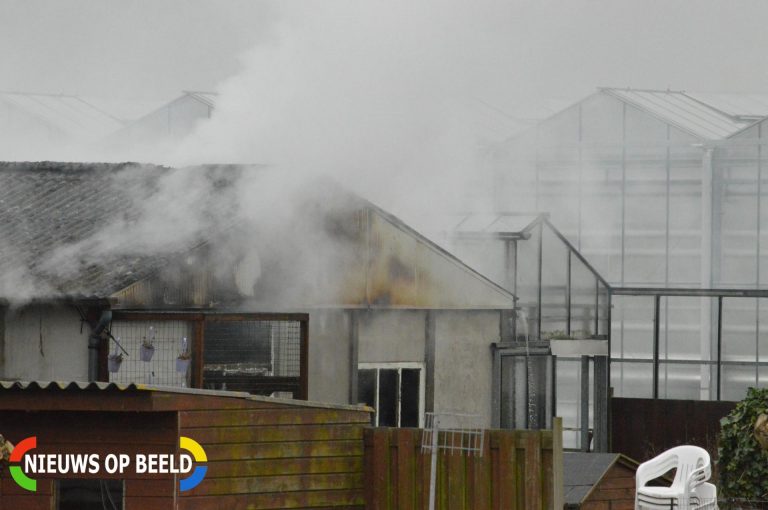 Asbest vrijgekomen bij brand in schuur Delftsestraatweg Delfgauw