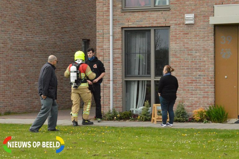 Pannetje vat vlam Einthovenpad Rotterdam