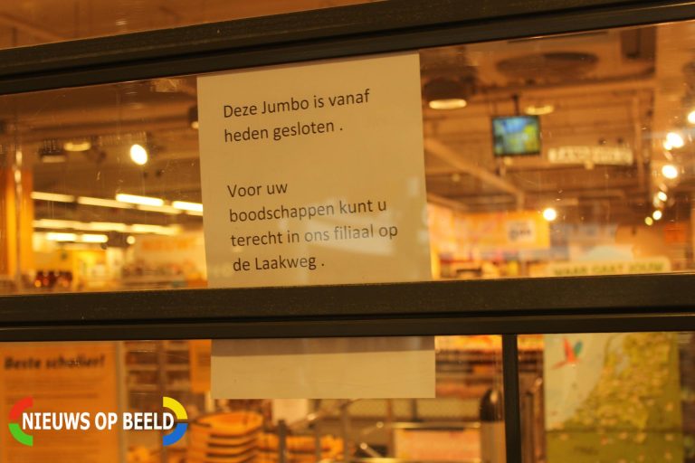 Jumbo Megastores onaangekondigd gesloten Van der Kunstraat Den Haag