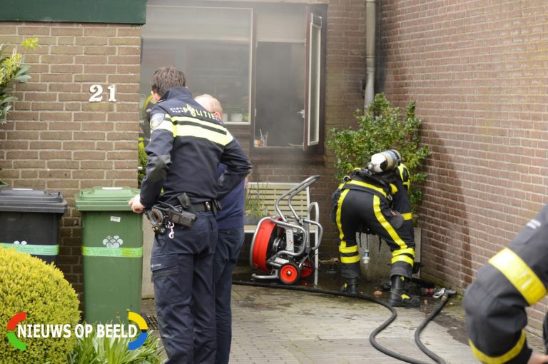 Keuken verwoest na brand in woning Olijfgaarde Zoetermeer