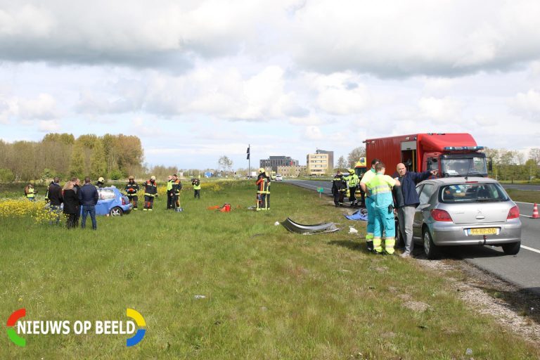Flinke schade na ongeval N11 Alphen aan den Rijn