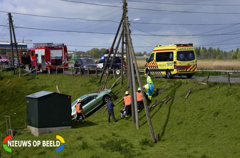Bestuurder rijdt auto van dijk Kattendijk Gouderak