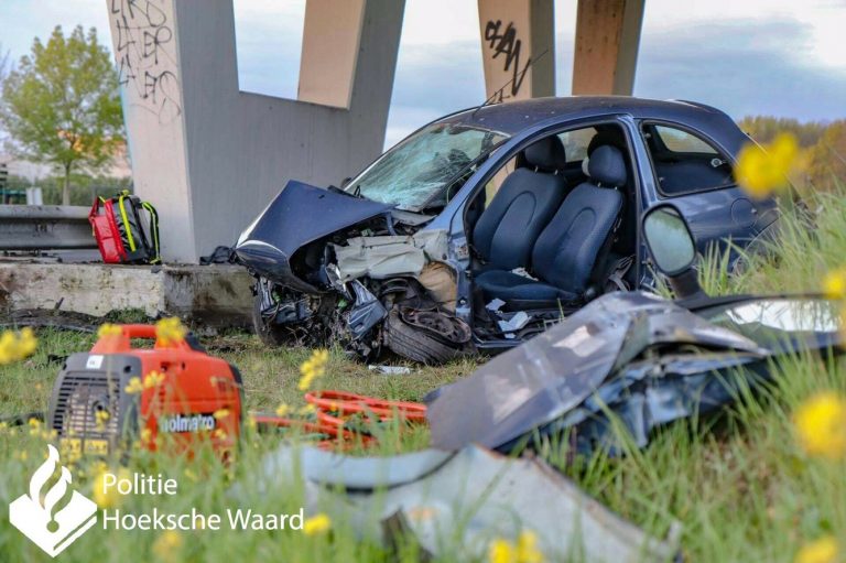 Automobilist overleden na ongeval A29 Numansdorp