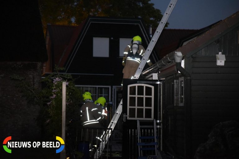 Lichtgewonde bij schuurbrand Dorpsdijk Rhoon