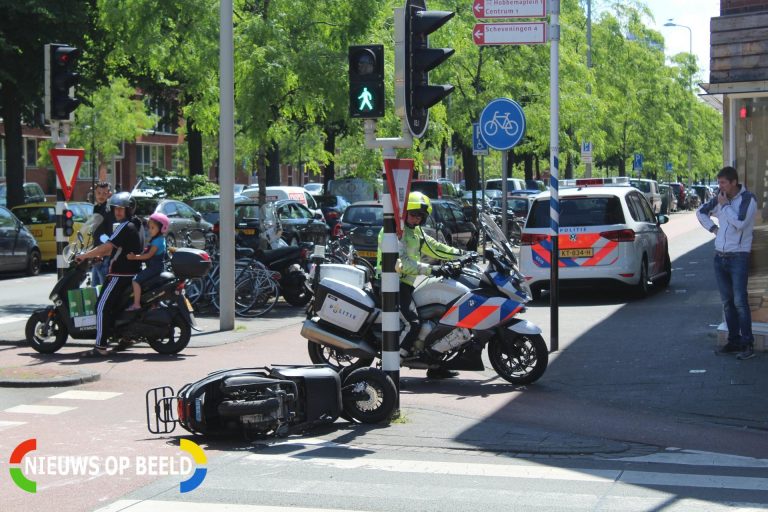 Scooterrijder ten val na aanrijding op kruising Terletstraat Den Haag