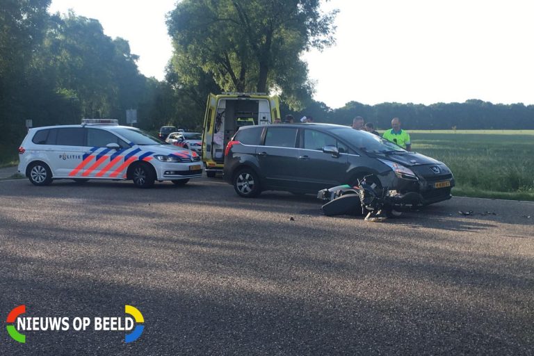 Gewonde na aanrijding tussen personenauto en scooter Kranenvenweg Ommel