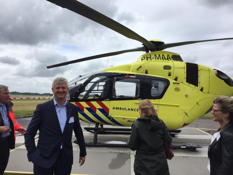 Traumahelikopter heeft vaste (nacht)landingsplekken in Krimpen
