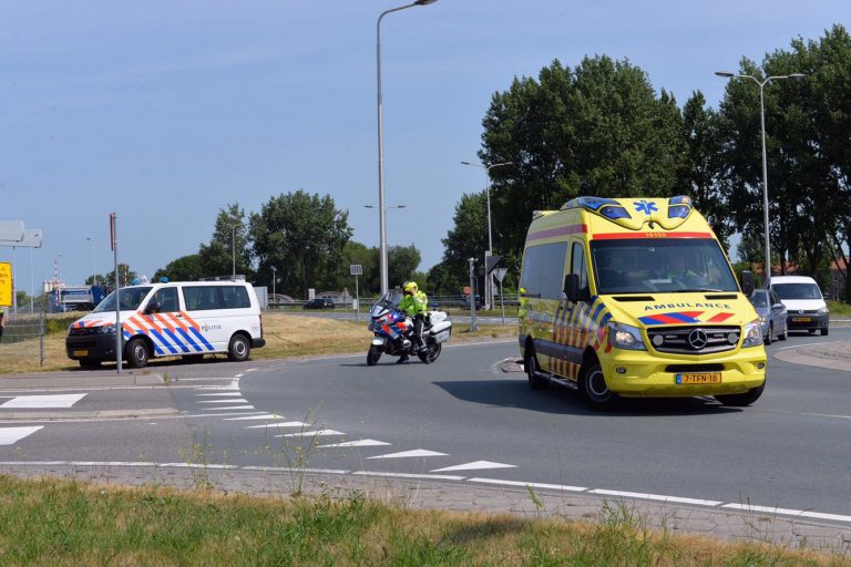 Motorrijder onderuit Julianasluis Gouda