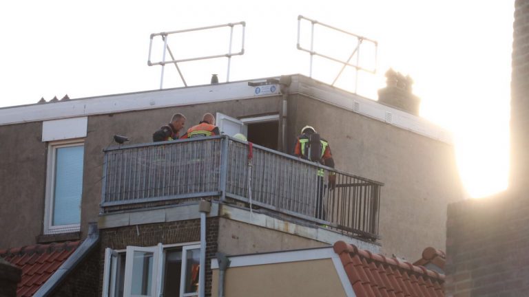 Brandje op balkon door sigaret Kleiweg Gouda