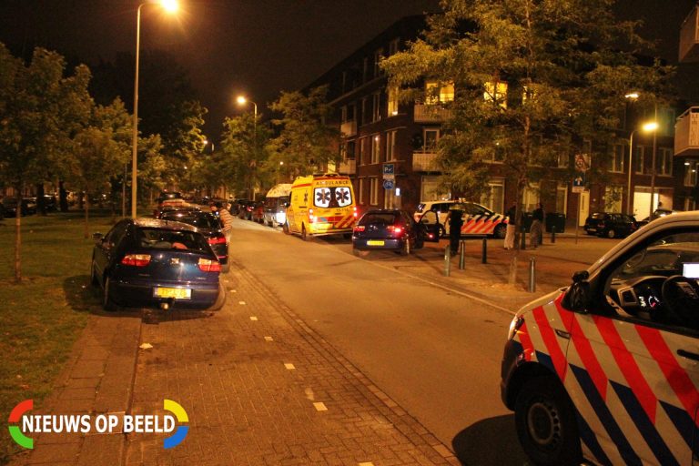 Auto wijkt uit en rijdt geparkeerde auto total loss De la Reyweg Den Haag