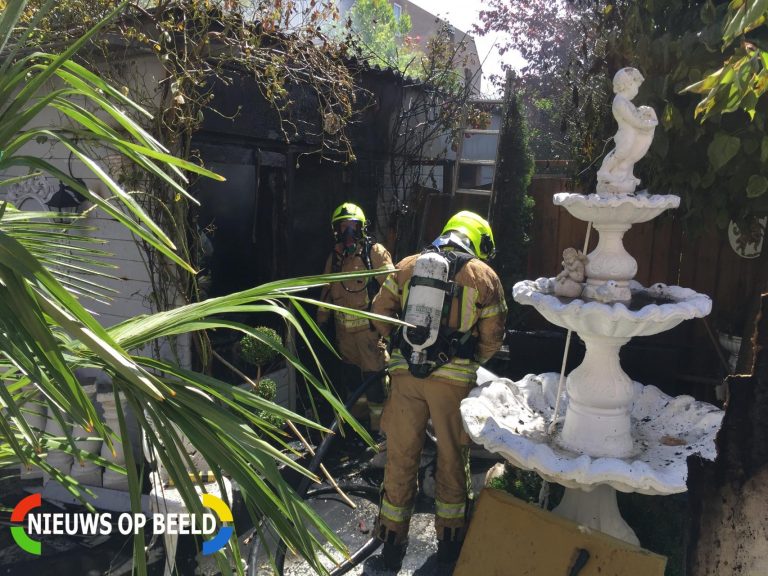 Veel schade na brand in schuur Stoelendans Capelle aan den IJssel