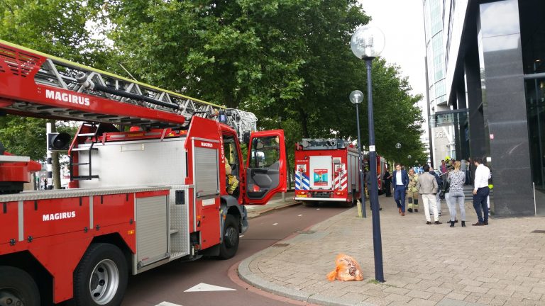 Melding van brand Rabobank kantoor Blaak Rotterdam