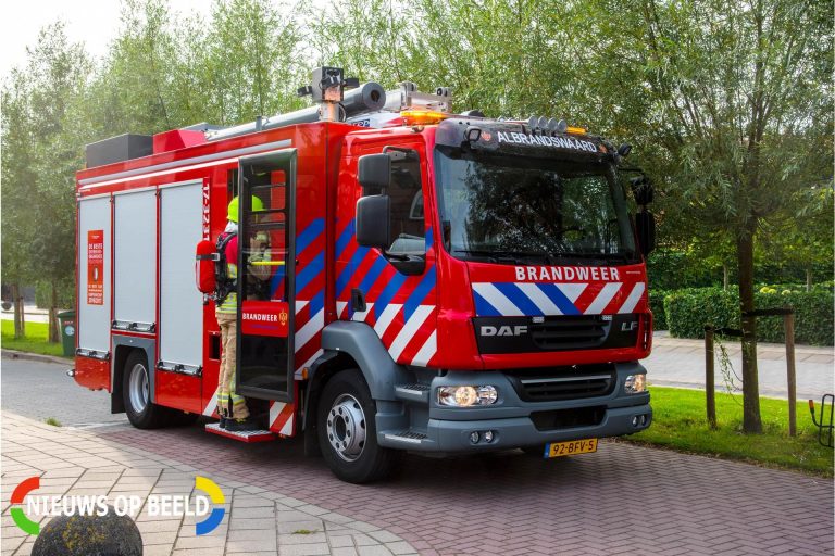 Brand in spouwmuur door onkruidbrander Prisma Rhoon