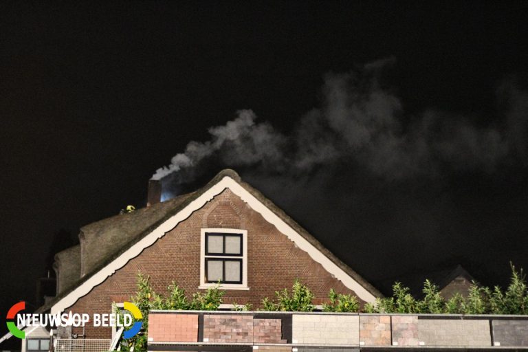 Persoon raakt gewond bij een flinke schoorsteenbrand Noordeindseweg Berkel en Rodenrijs