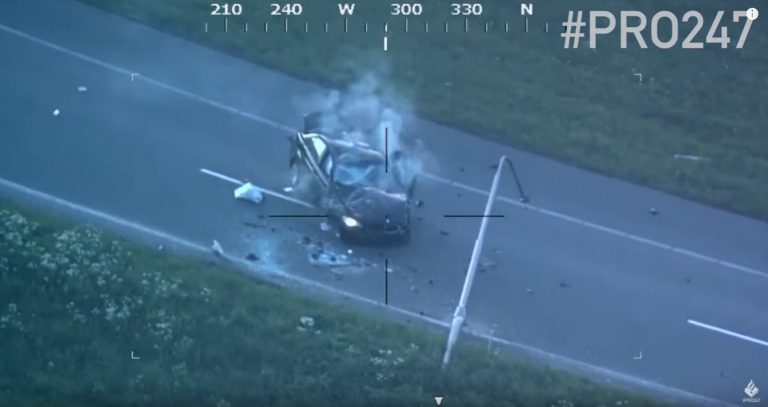 Nieuwe #PRO247 video: Auto slaat zeker 10 maal over de kop en vliegt in brand A15