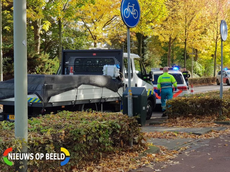 Automobiliste gewond na botsing met bestelwagen Limbrichterweg Sittard