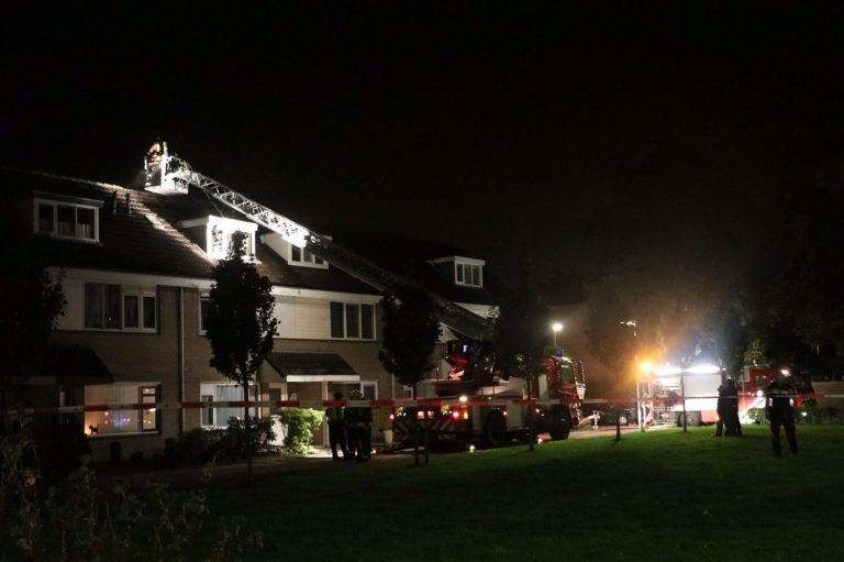 Uitslaande brand verwoest zolder van woning Heemraadweg Waddinxveen