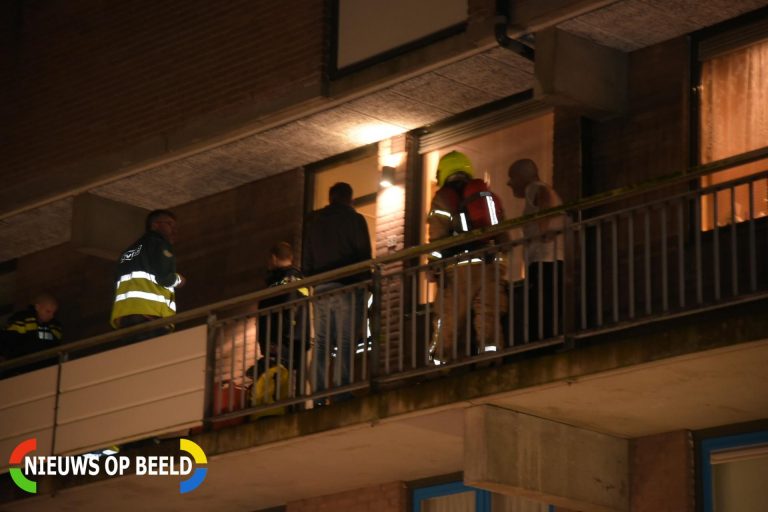 Twee gewonden bij woningbrand Cr. van Boshuizenstraat Spijkenisse