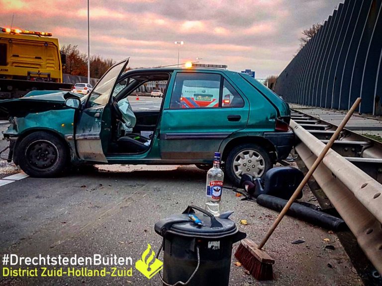 Ochtendfile A16 veroorzaakt door dronken bestuurder zonder rijbewijs Zwijndrecht