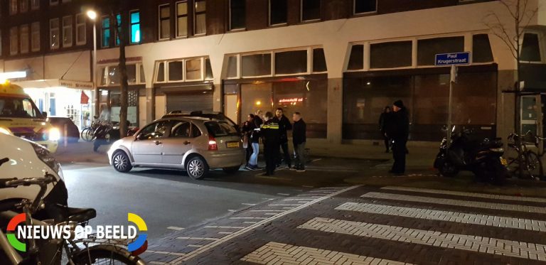 Fietser gewond bij aanrijding met een auto Paul Krugerstraat Rotterdam