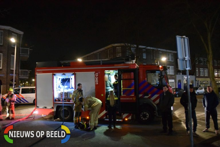 Rokende man veroorzaakt brand op wc Westerbeekstraat Rotterdam