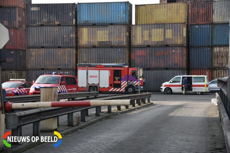 Brand uitgebroken op containerterminal Nijmegenstraat Rotterdam