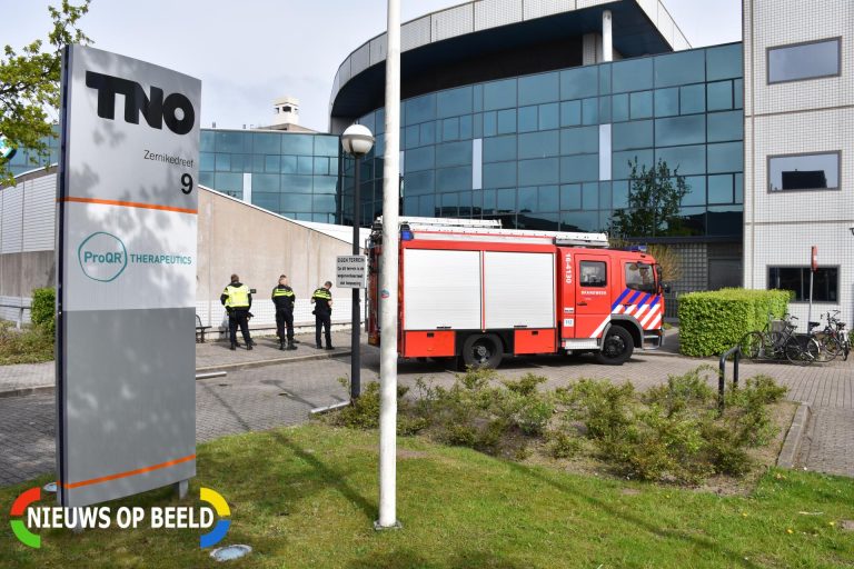 TNO ontruimd na brandmelding Zernikedreef Leiden