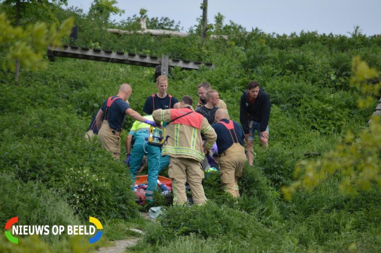 Jongen van klimberg gered Hoeksekade Bergschenhoek