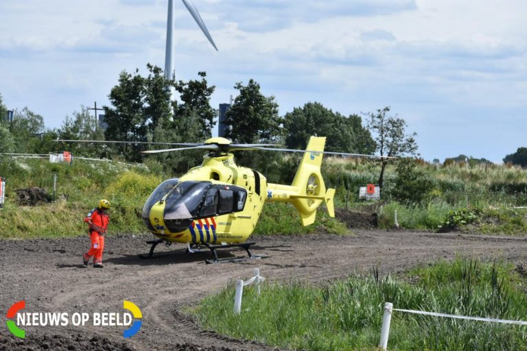 Traumahelikopter ingezet bij gevallen motorcrosser Stoofkade Gouda