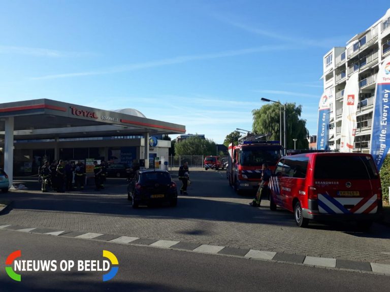 Brandweer onderzoekt melding van mogelijke gaslucht bij benzinestation Goverwellesingel Gouda