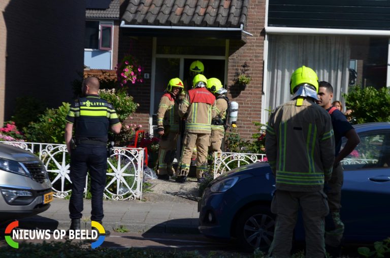 Klein brandje in woning Smitshoek Bergschenhoek