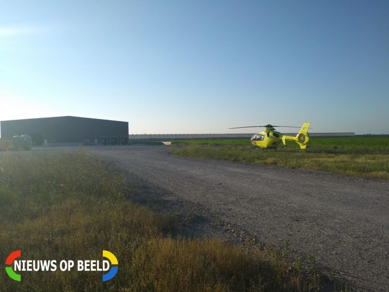 Man bekneld bij bedrijfsongeval Piet Stuurmanweg Waddinxveen