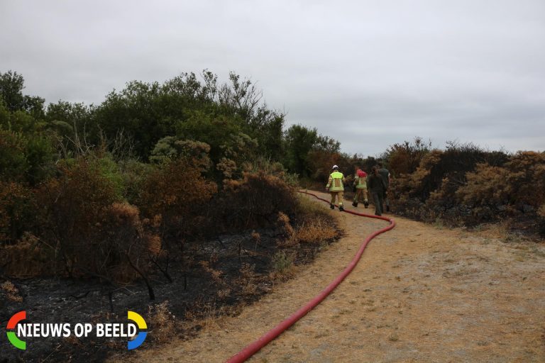 Groot stuk duin afgebrand Bieningenweg Melissant