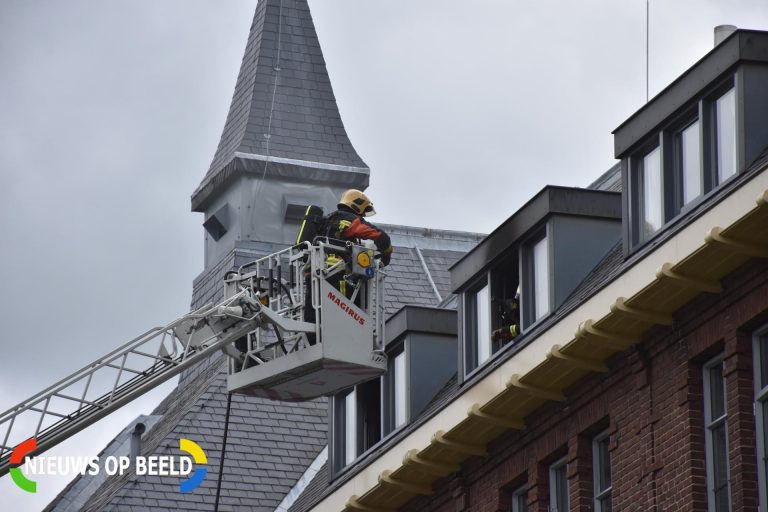 Brand in studentenwoning Vrouwenweg Leiden