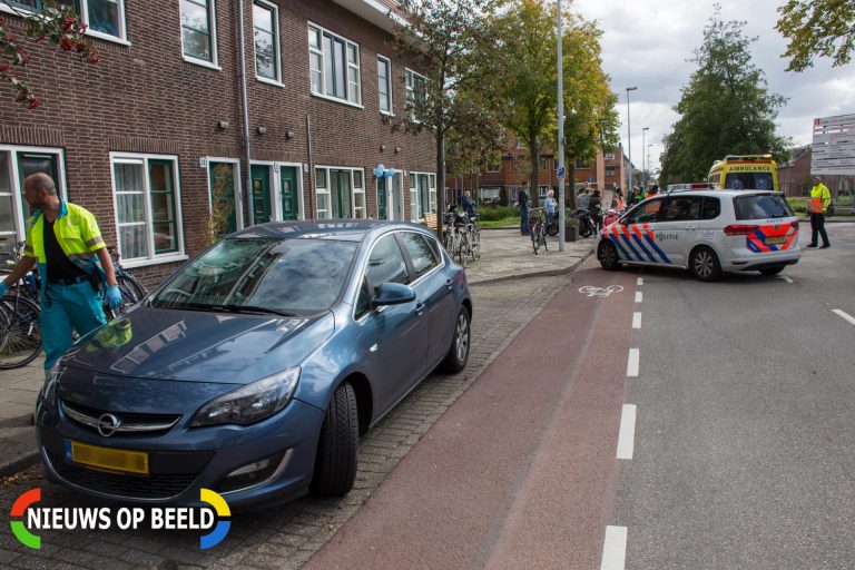 Brommerrijder geschept tijdens inhaalactie Ter Haarkade Leiden